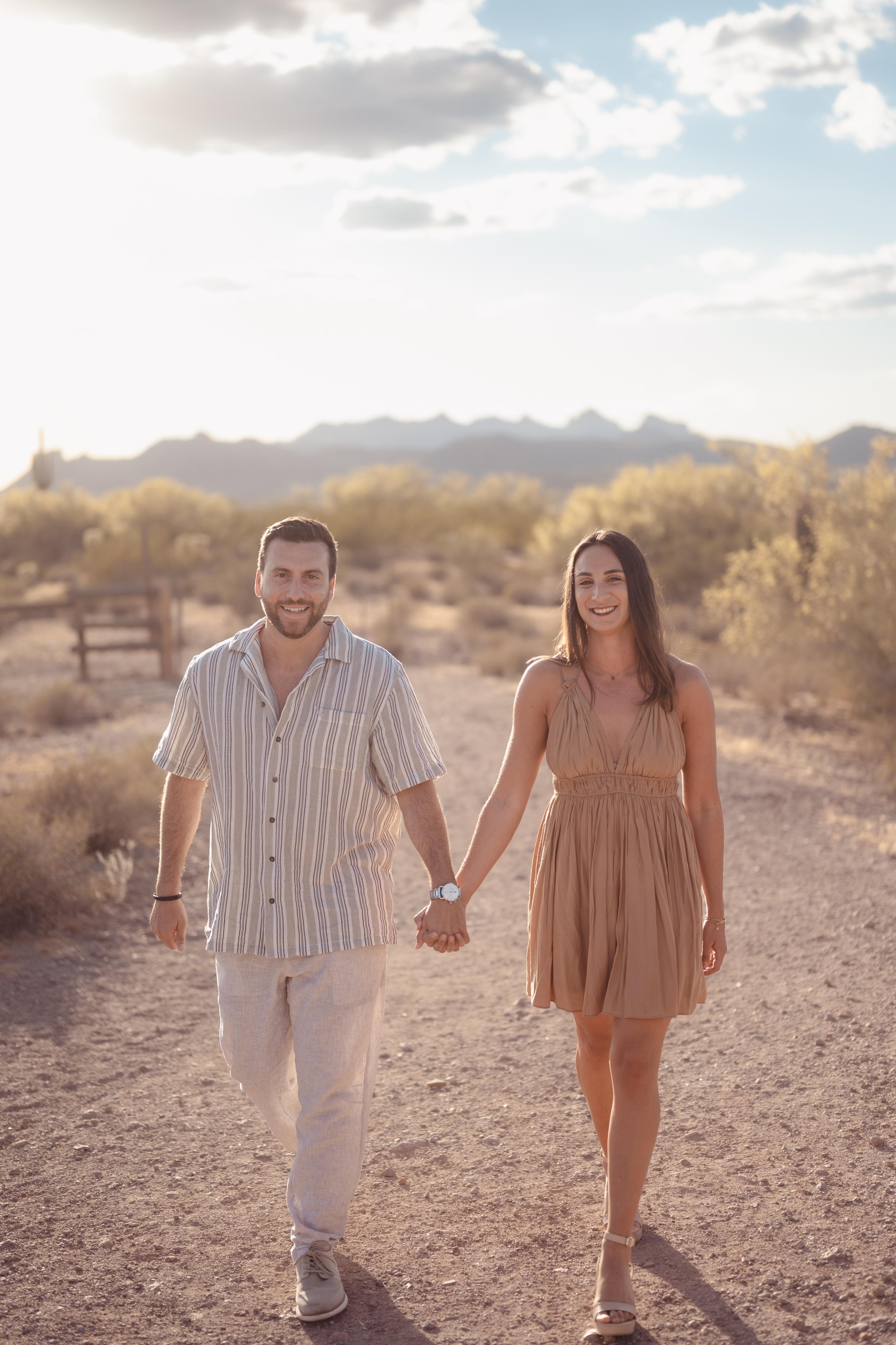 Dreamy Arizona Engagement Session with Superstition Mountain Views