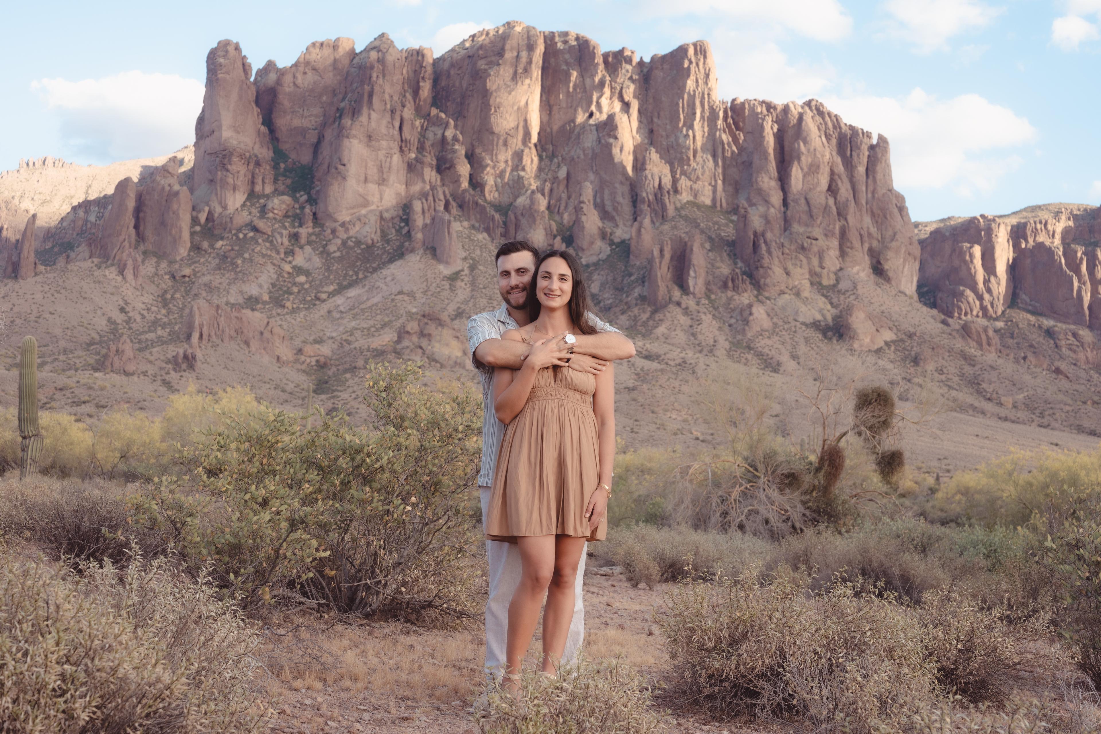 Dreamy Arizona Engagement Session with Superstition Mountain Views