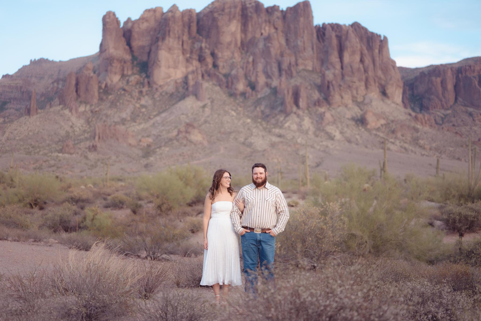 Superstition Mountains Engagement Session at Lost Dutchman State Park | Jeanna & Matt
