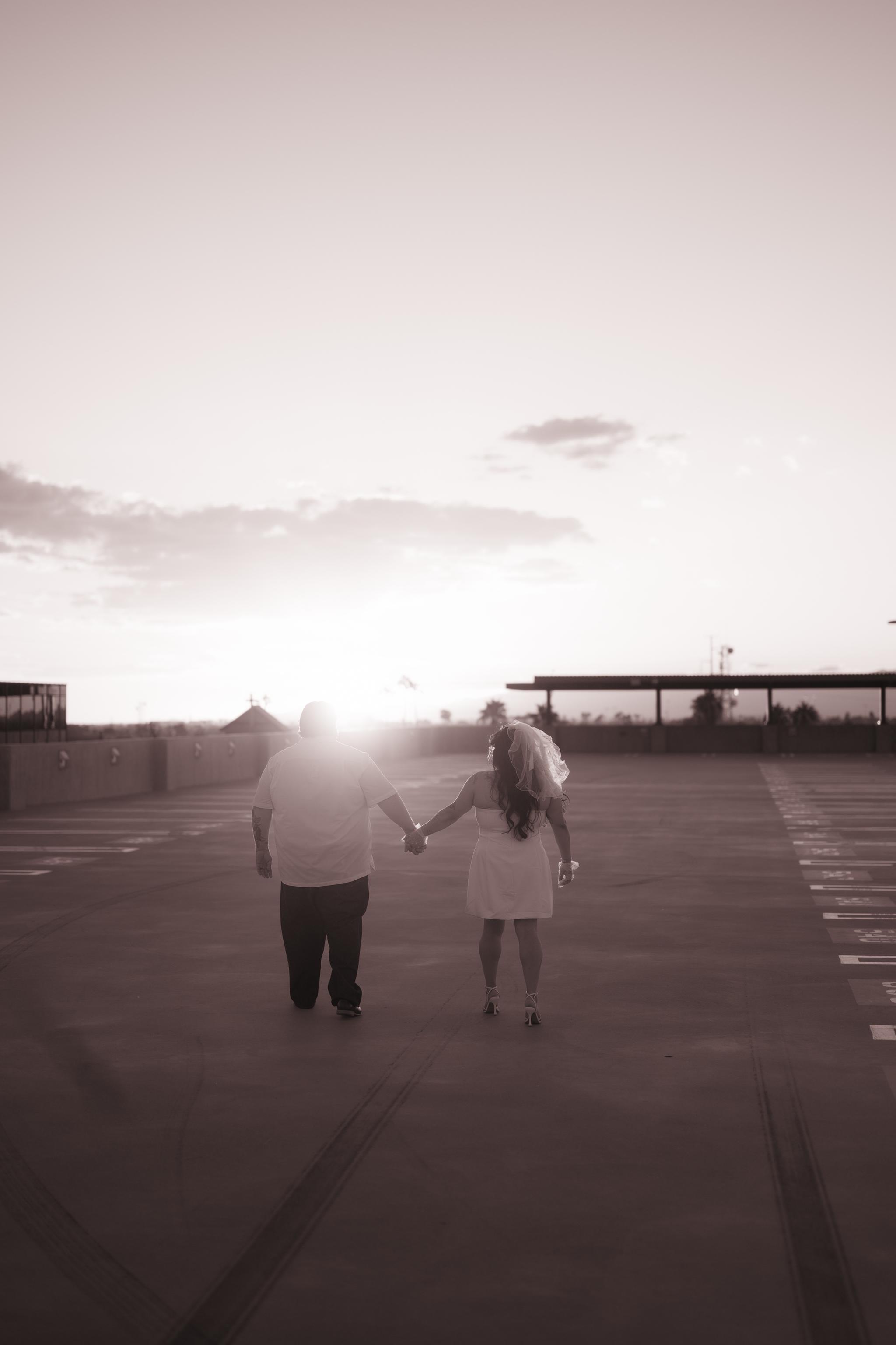Golden Hour Magic: A Romantic Engagement Session in Historic Downtown Glendale, Arizona