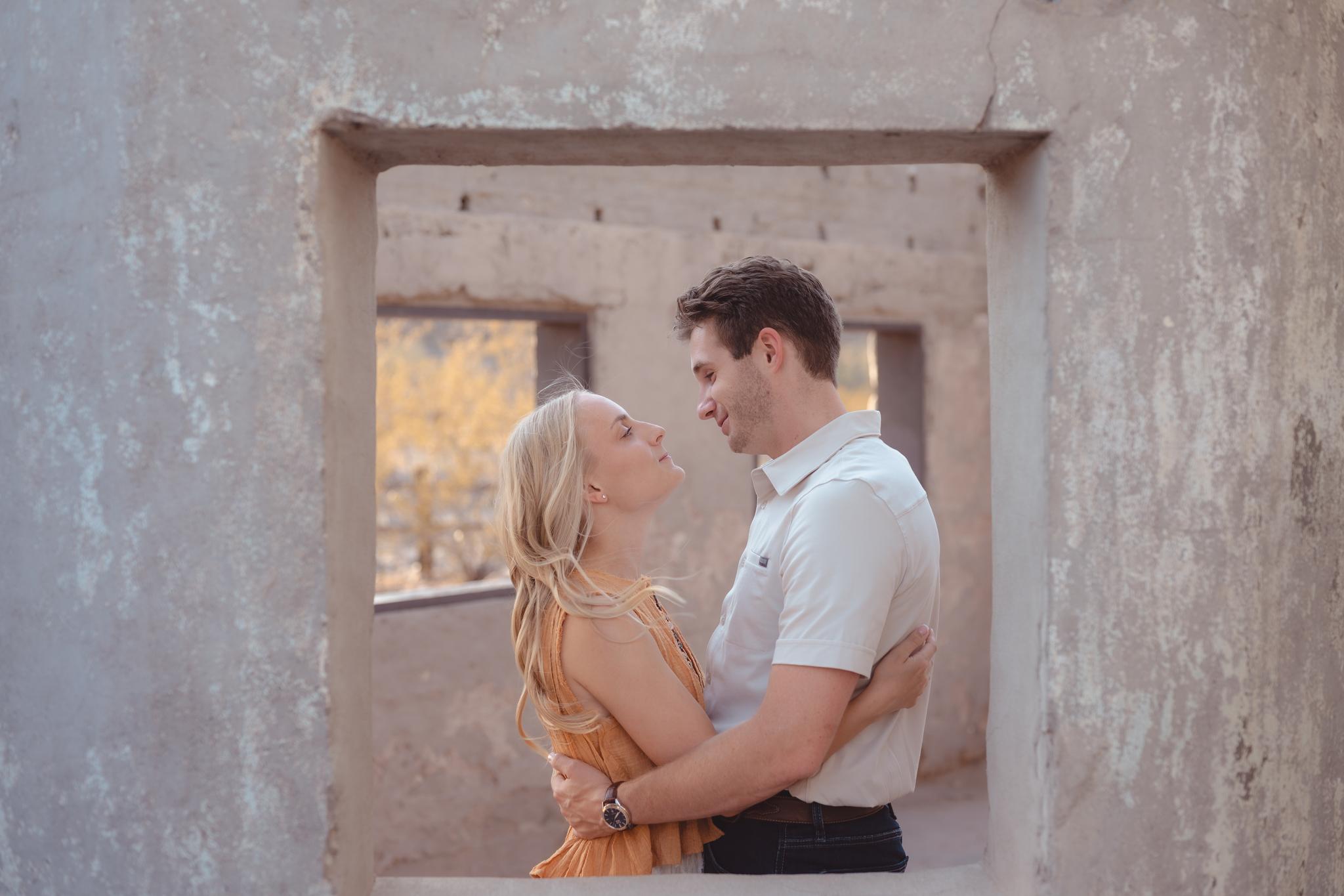 Nathan & Summer’s Golden Hour Engagement Session at Scorpion Gulch | South Mountain, Phoenix